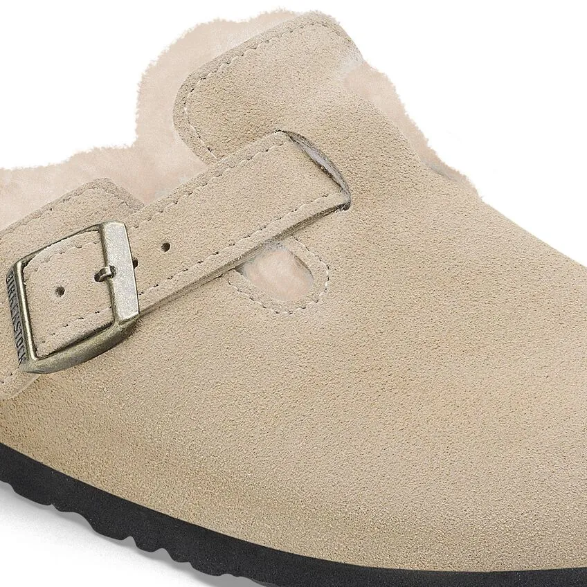 Boston - Taupe Shearling Suede||Boston - Sude Fourrure taupe