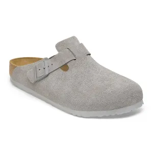 Boston Women - Stone Coin Suede||Boston pour femmes - Sude gris pierre