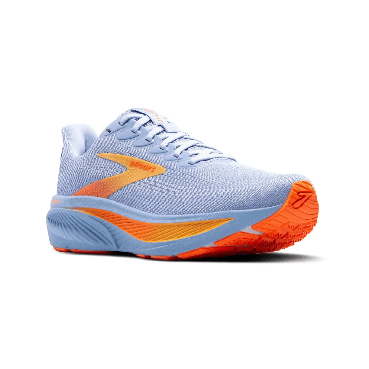 Brooks Women's Ghost 17 Blue Heron/White/Orange