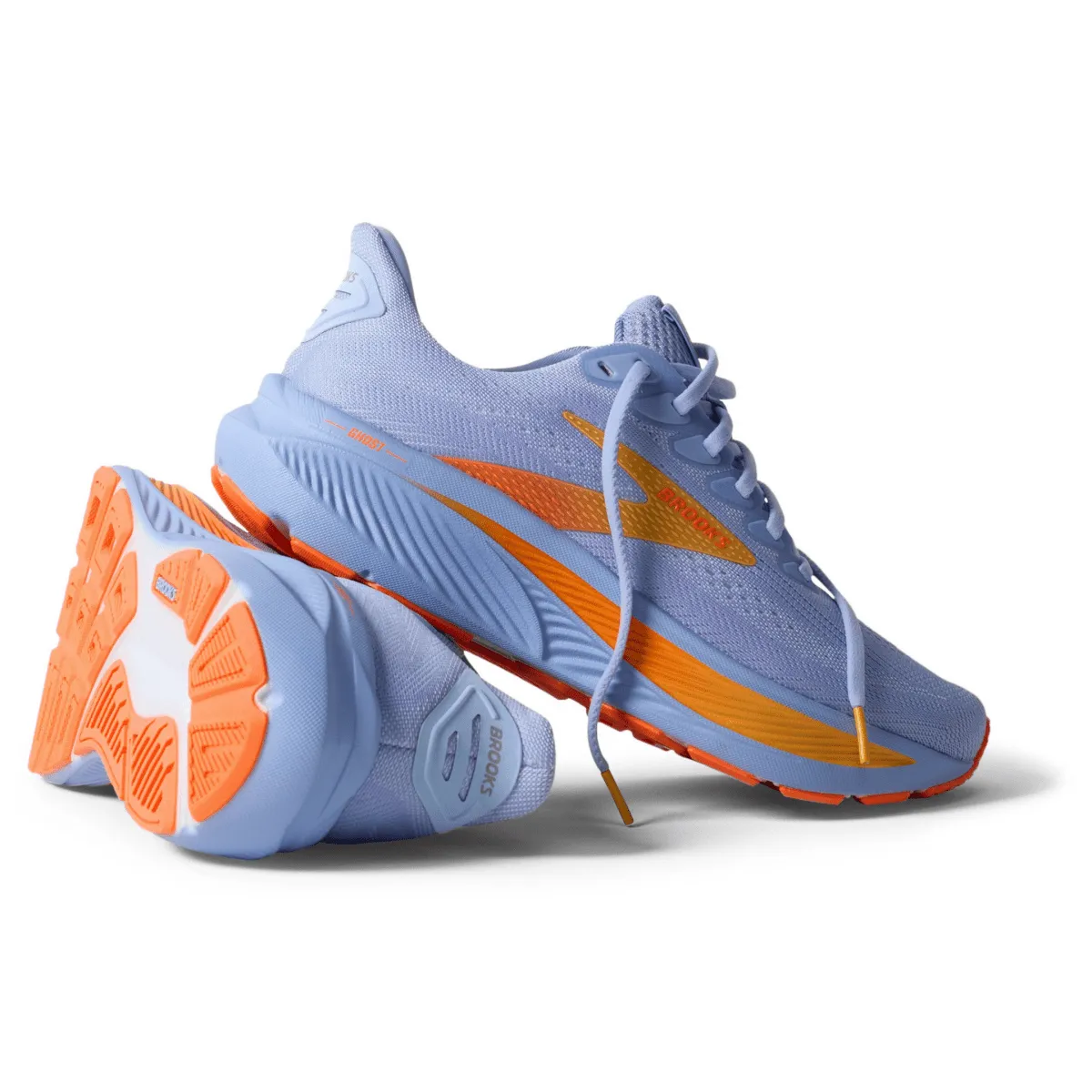 Brooks Women's Ghost 17 Blue Heron/White/Orange