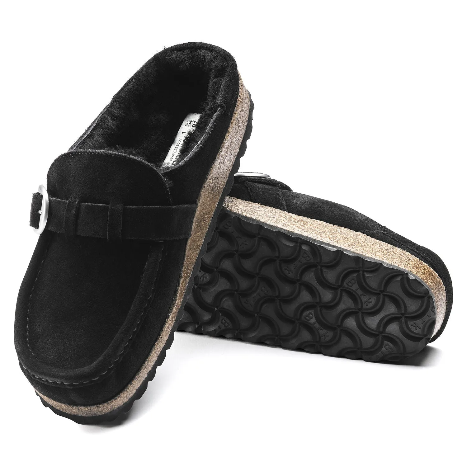 Buckley - Black Suede Shearling||Buckley - Sude fourrure noir