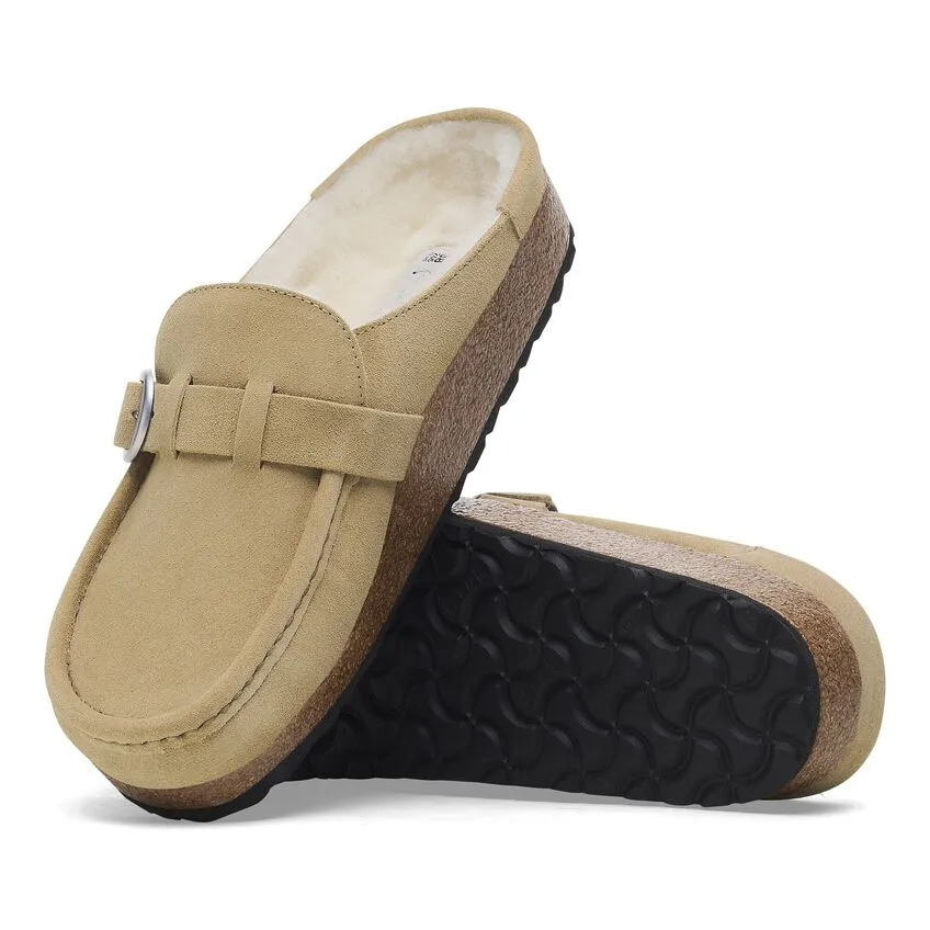 Buckley - Taupe Suede Shearling||Buckley - Sude fourrure taupe