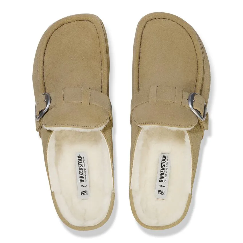 Buckley - Taupe Suede Shearling||Buckley - Sude fourrure taupe