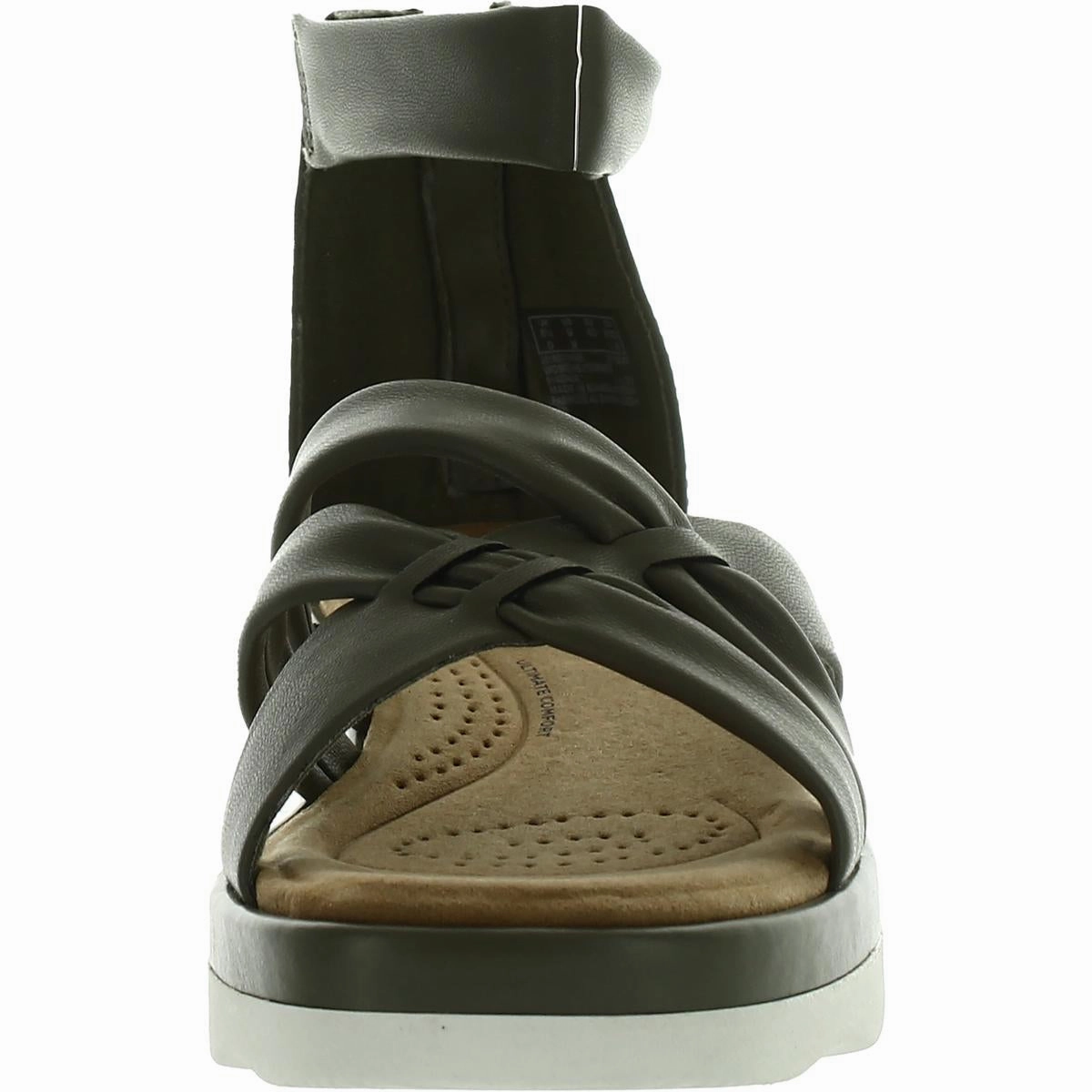 Clara Rae  Womens Strappy Cushioned Footbed Ankle Strap