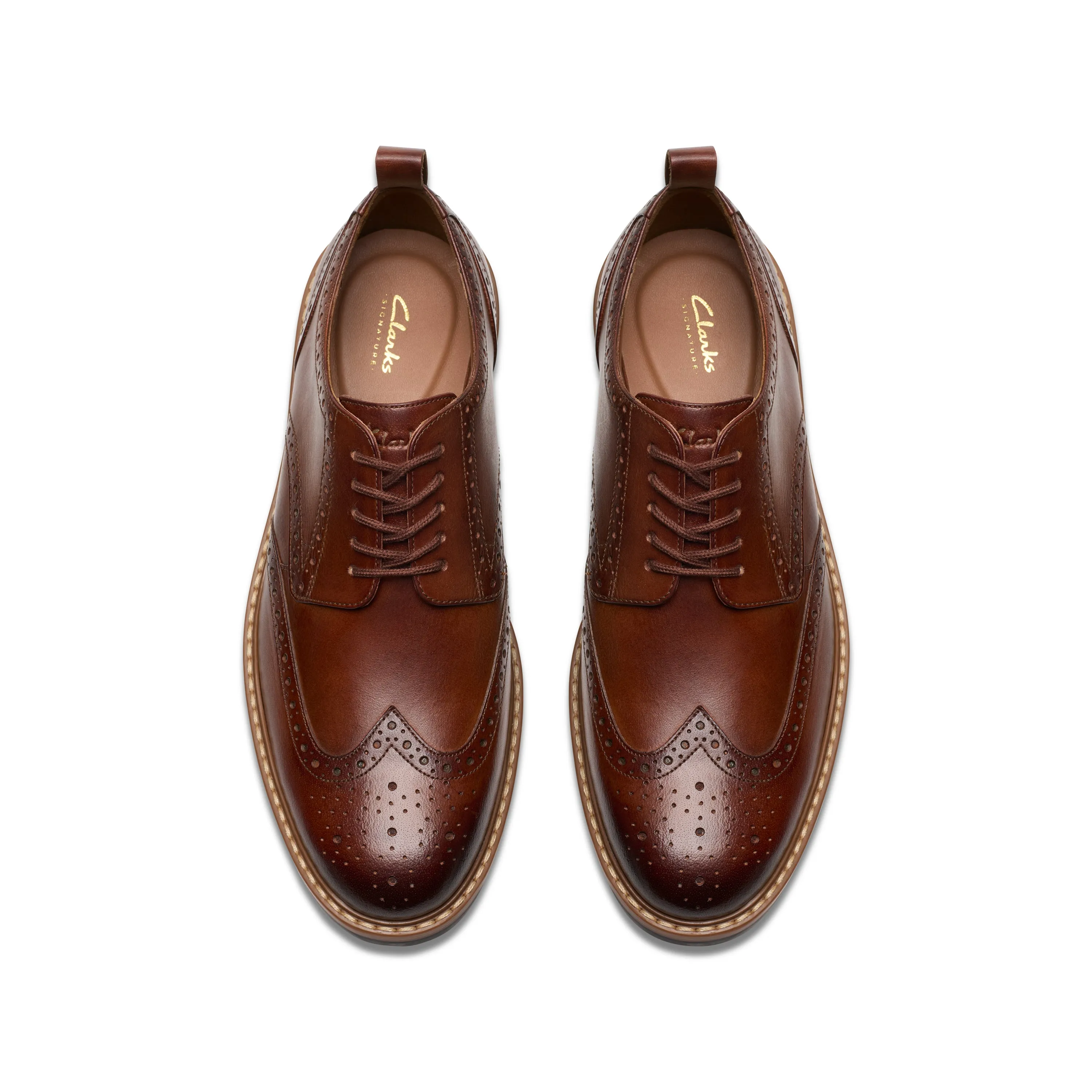Clarks Aldwin Limit Mid Tan Leather