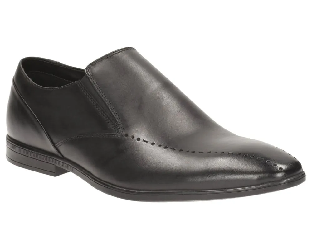 Clarks Bampton Free Black Leather