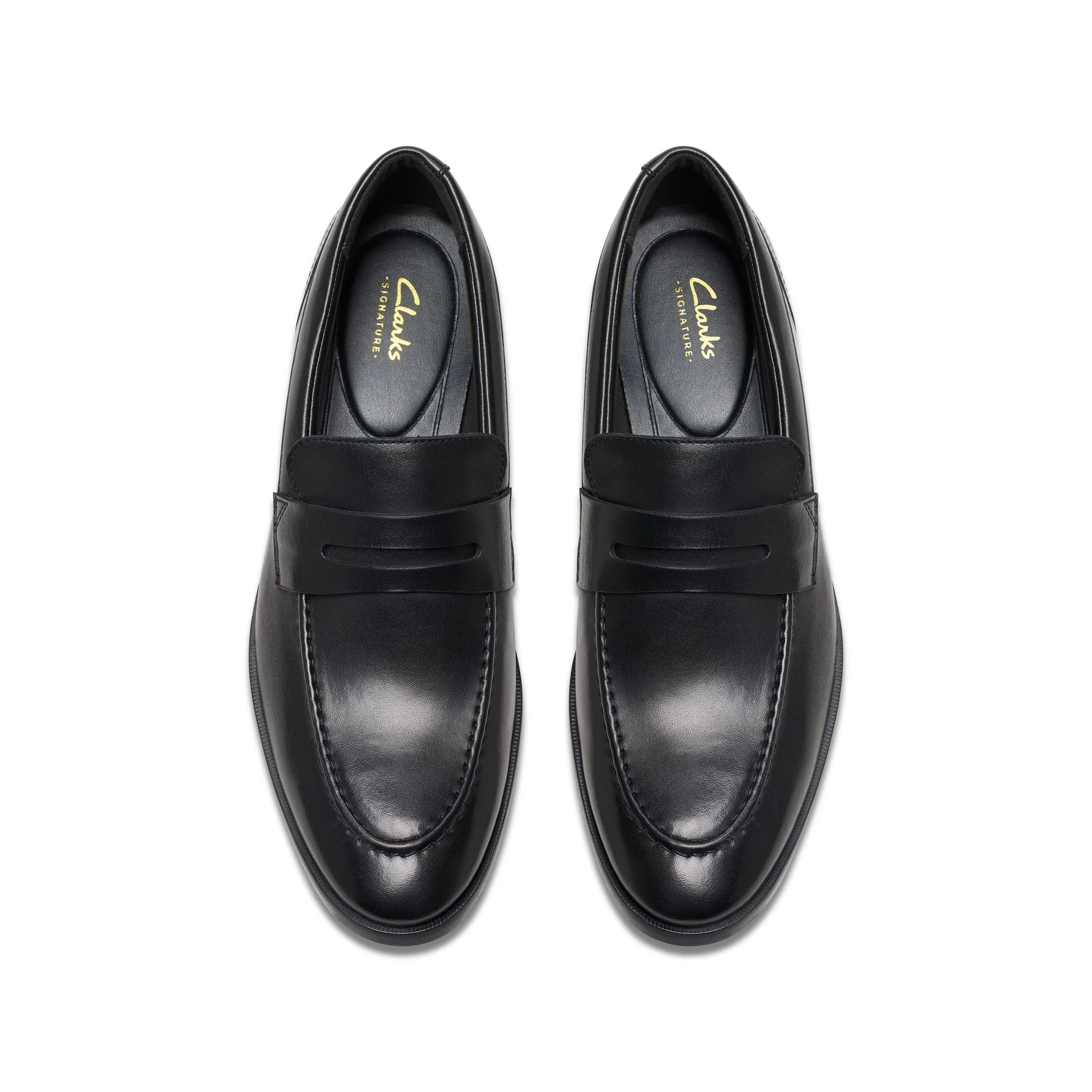 Clarks Brandon Step Black Leather