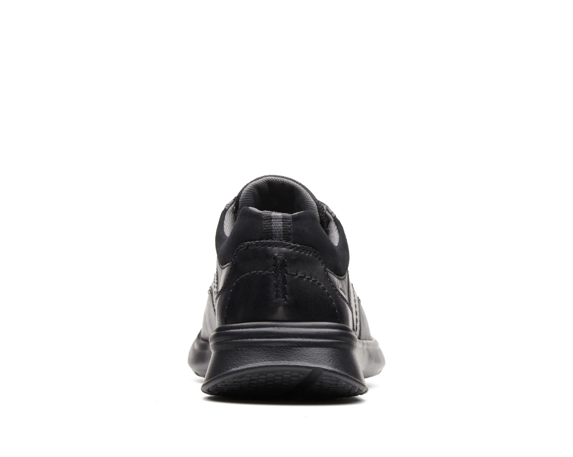 Clarks Cotrell Edge Black Smooth Leather - Wide Width