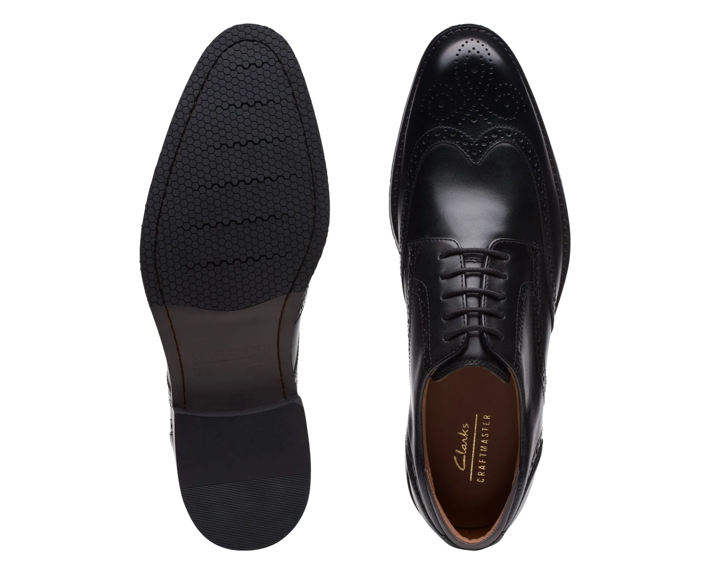 Clarks CraftArloLimit Black Leather - Standard Width