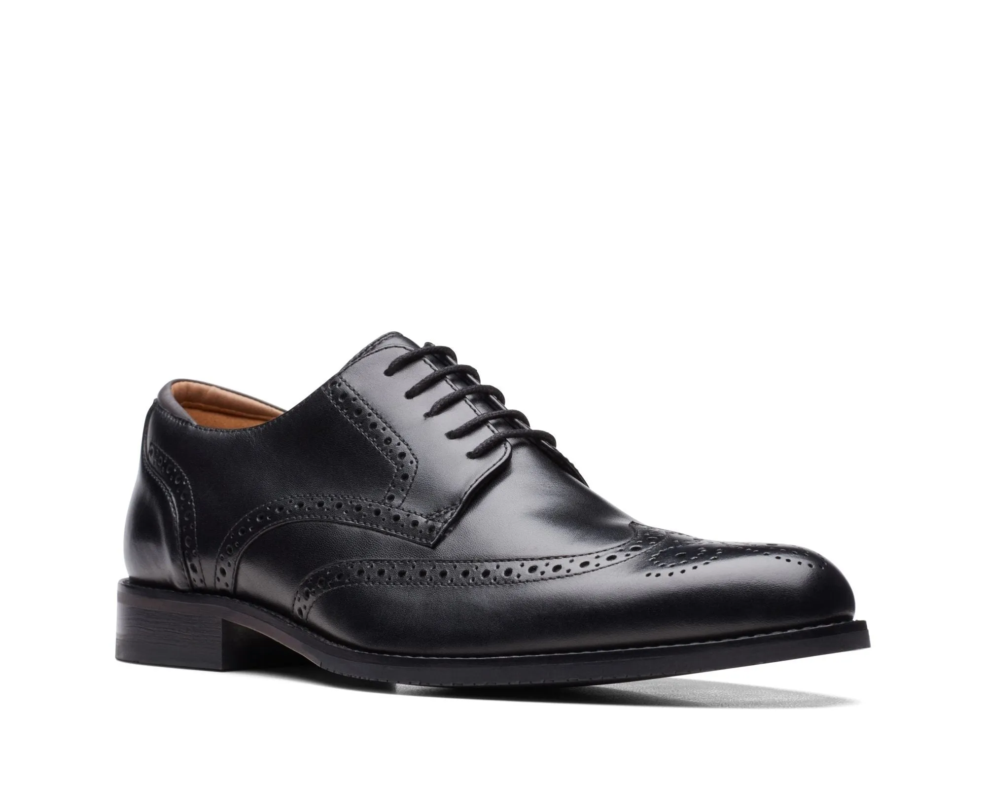 Clarks CraftArloLimit Black Leather - Standard Width