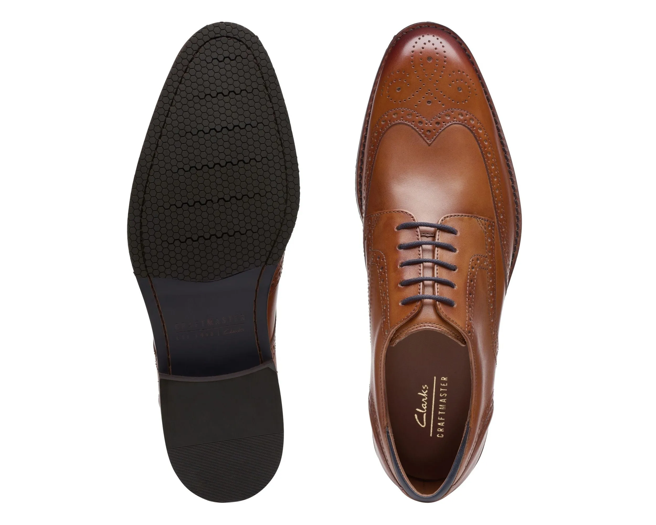 Clarks CraftArloLimit Tan Leather - Wide Width