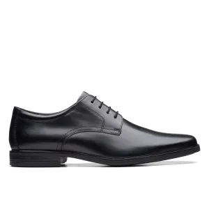 Clarks Howard Walk Black Leather - Wide Width