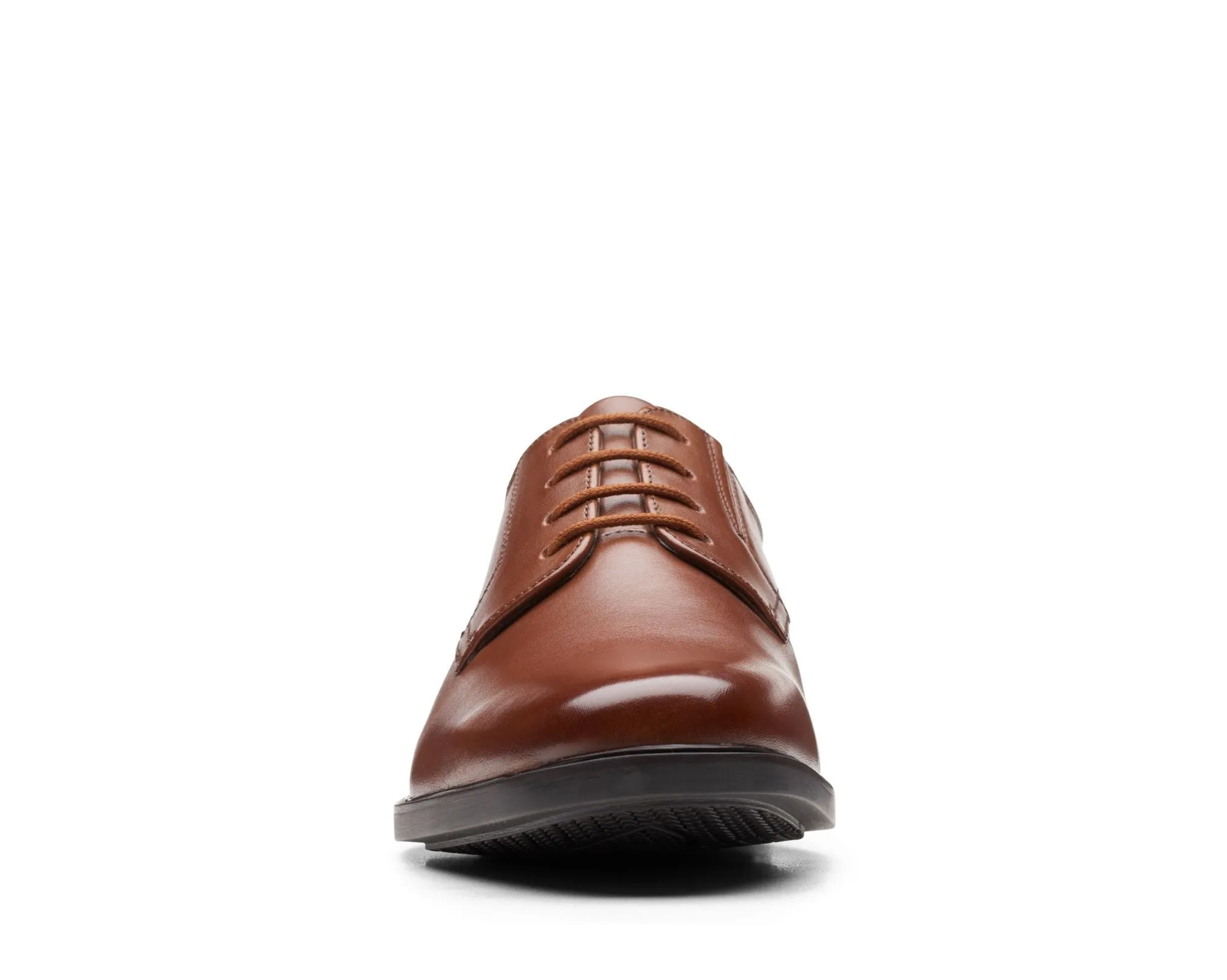 Clarks Howard Walk Dark Tan Leather - Wide Width