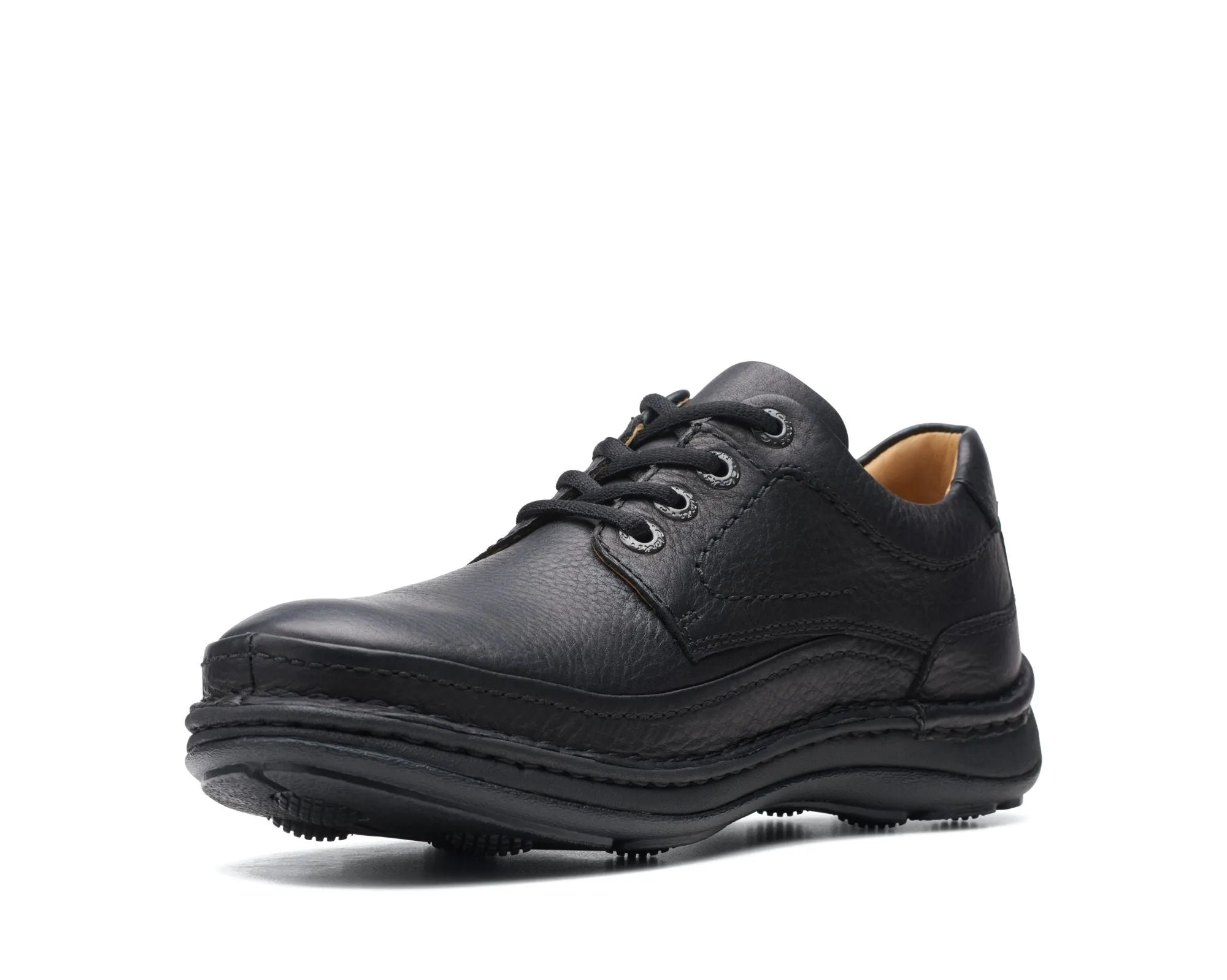 Clarks Nature Three Black Leather