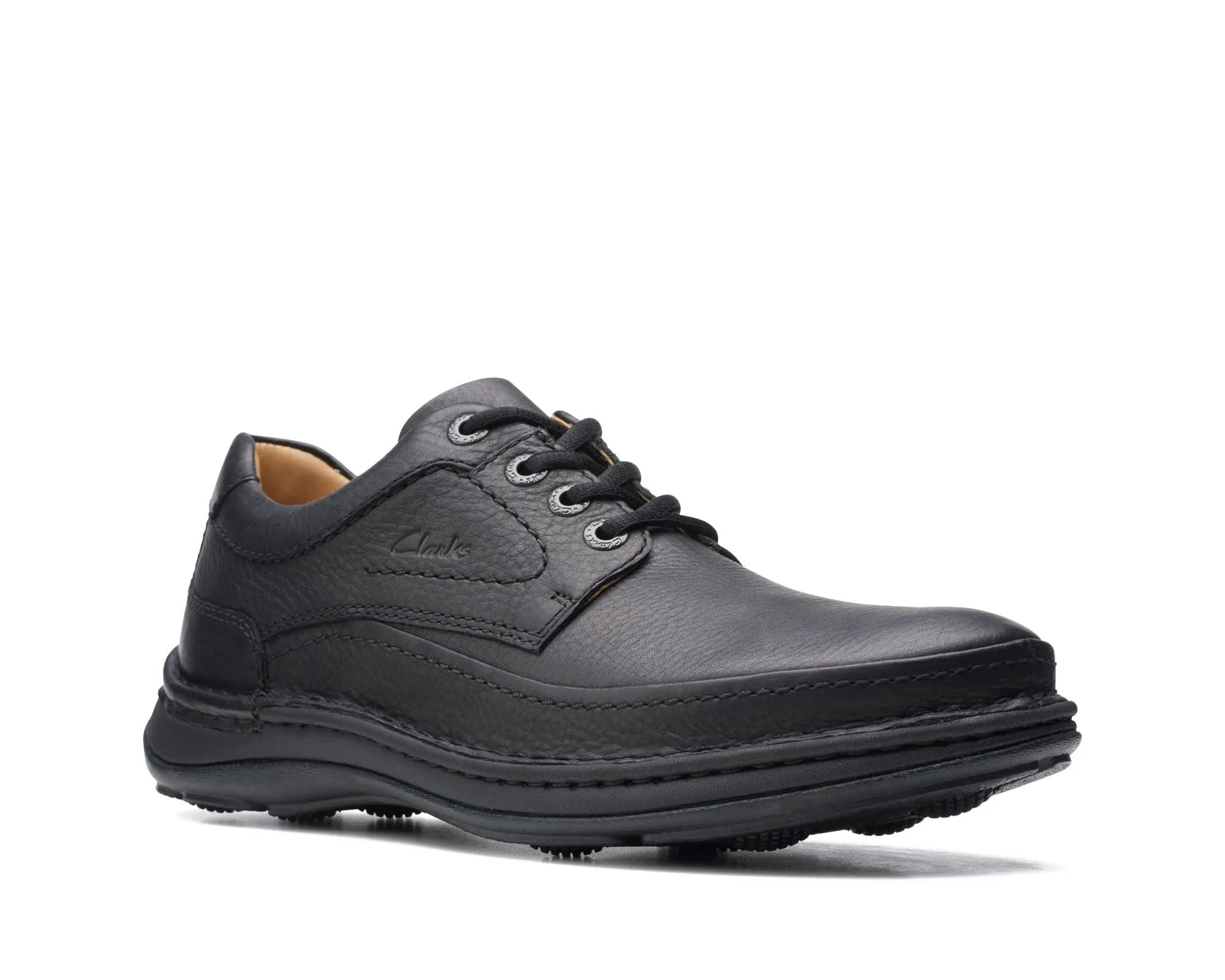 Clarks Nature Three Black Leather