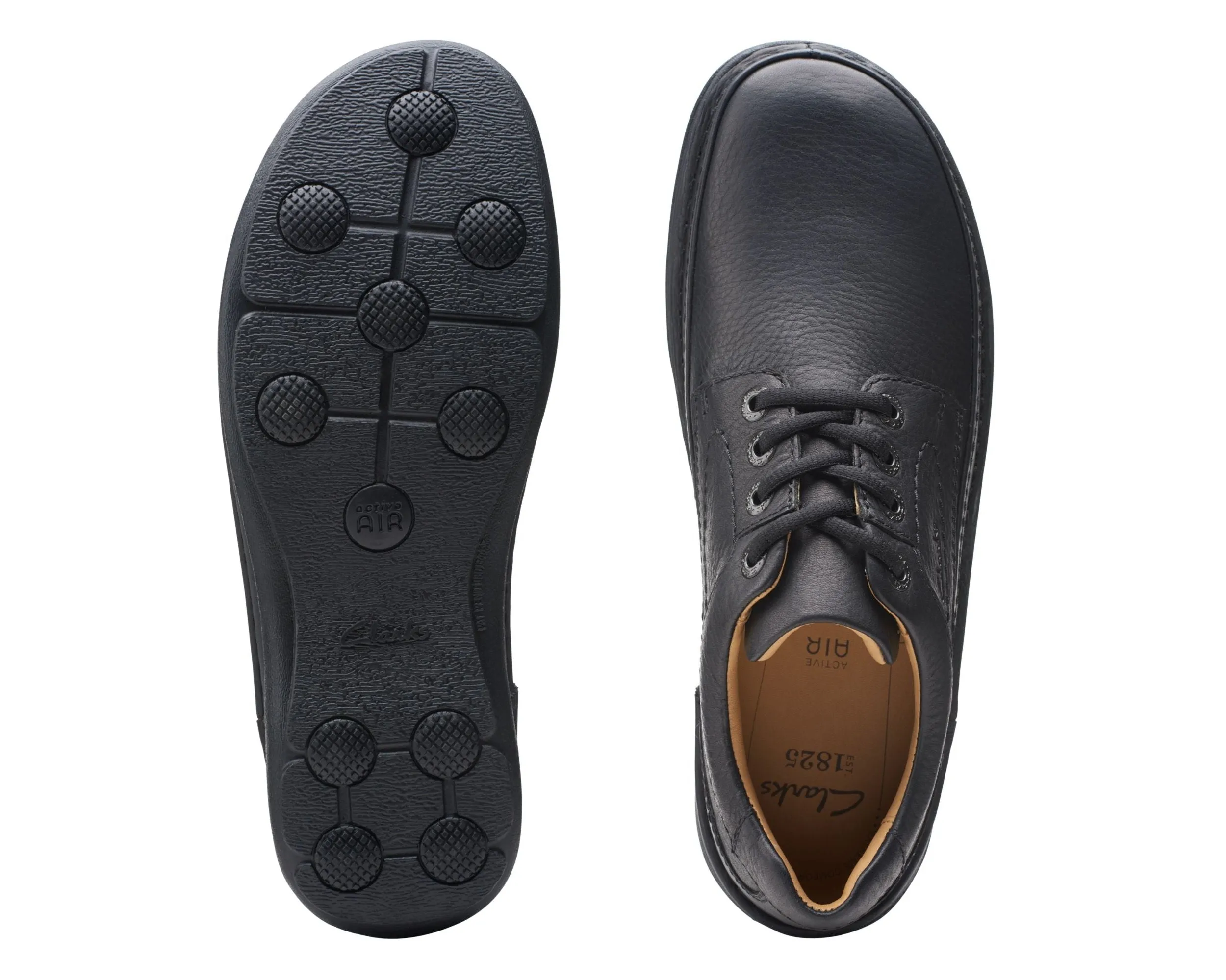 Clarks Nature Three Black Leather