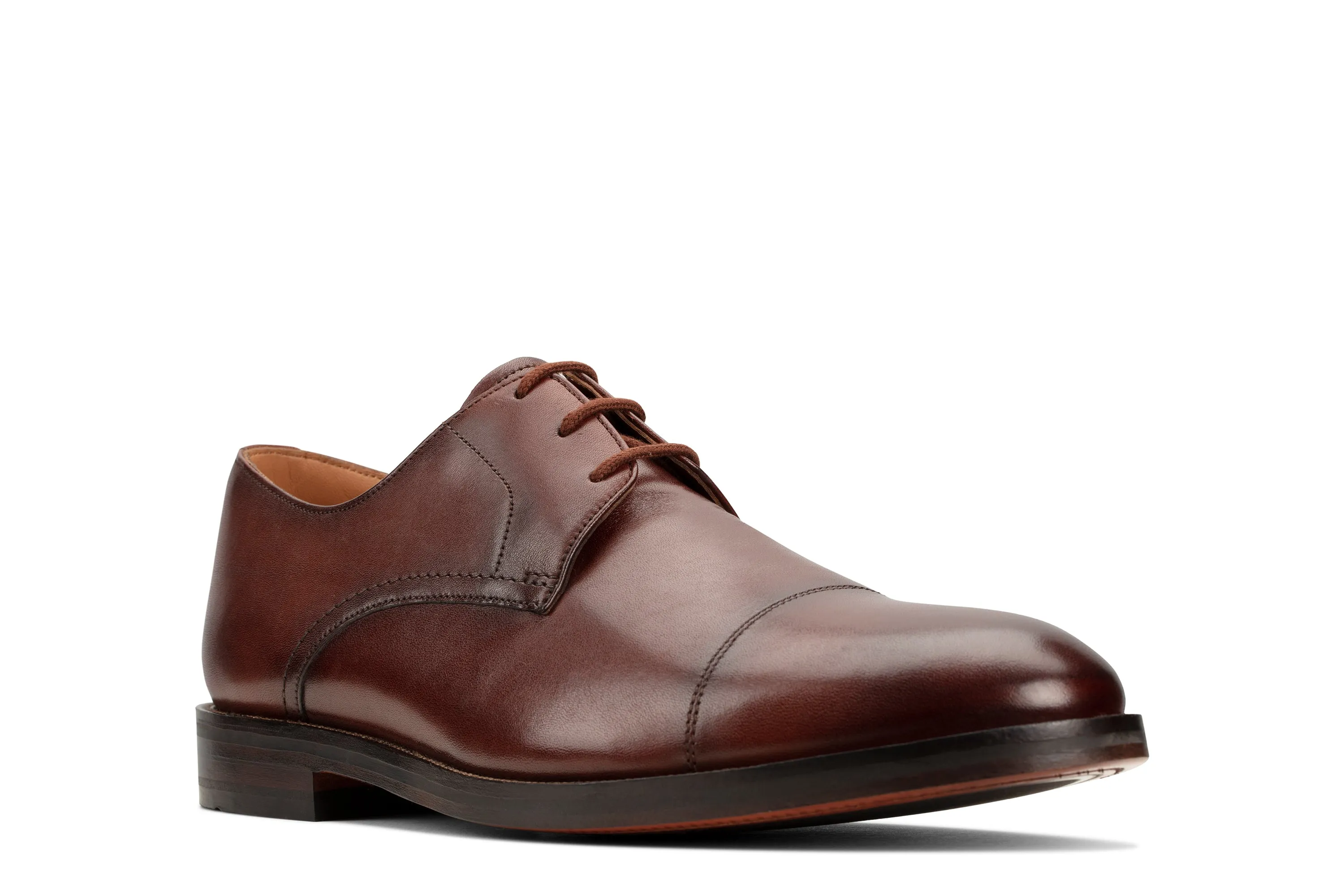 Clarks Oliver Cap British Tan Leather