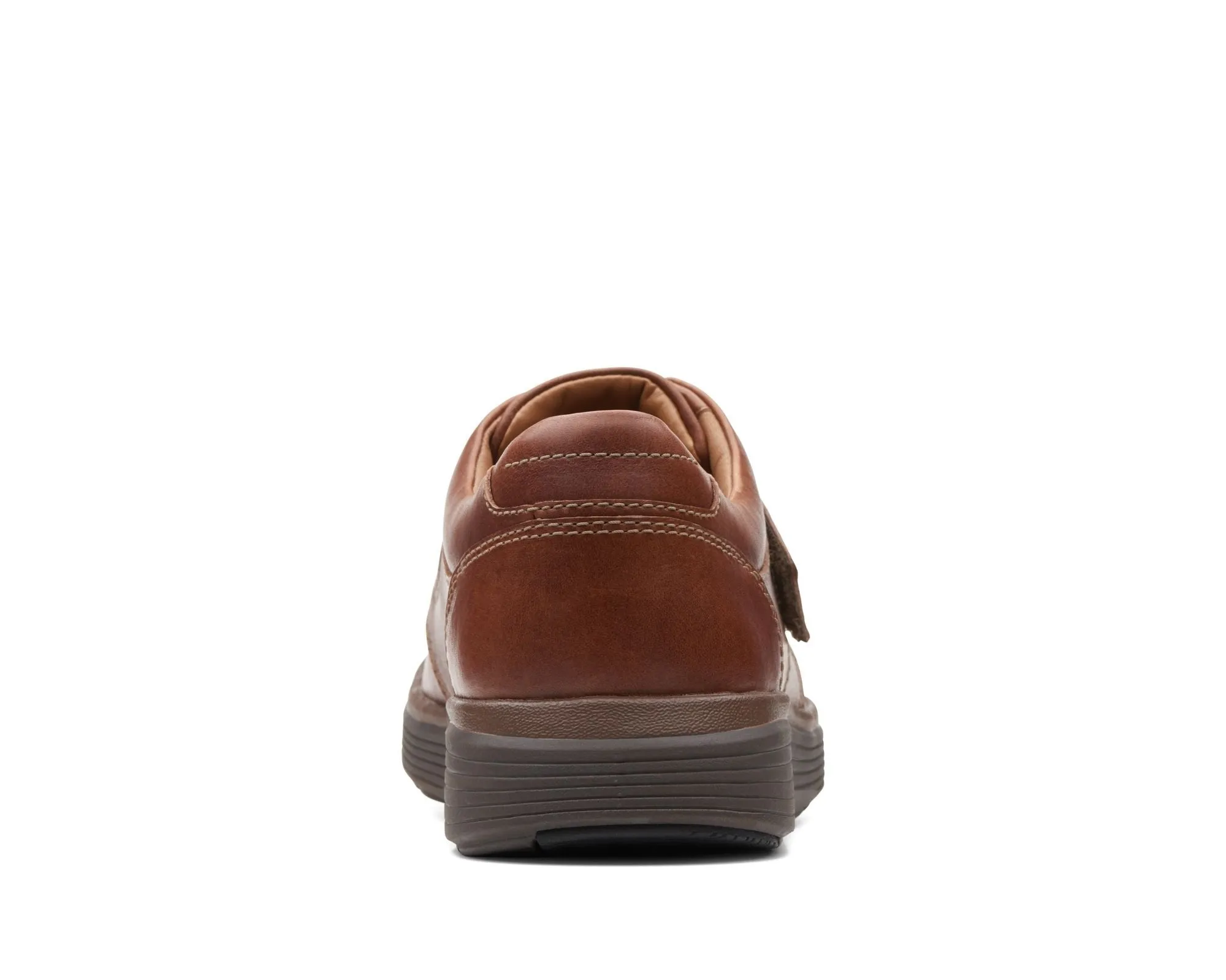 Clarks Un Abode Strap Dark Tan Leather - Wide Width