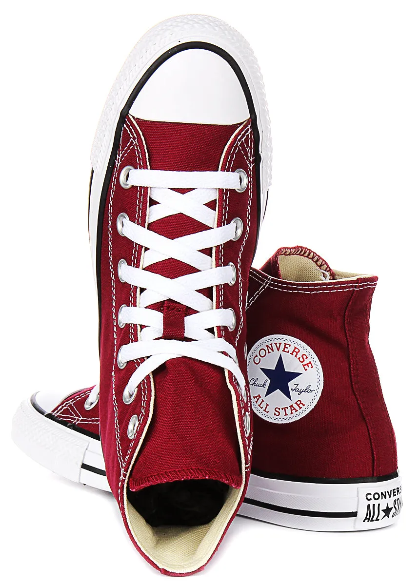 Converse All Star Chuck Taylor M9613C In Maroon Hi Tops