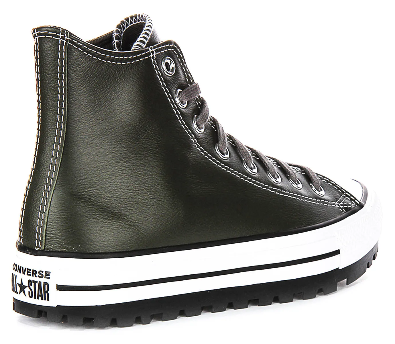 Converse All Star City Trek A09489C In Dark Green Leather