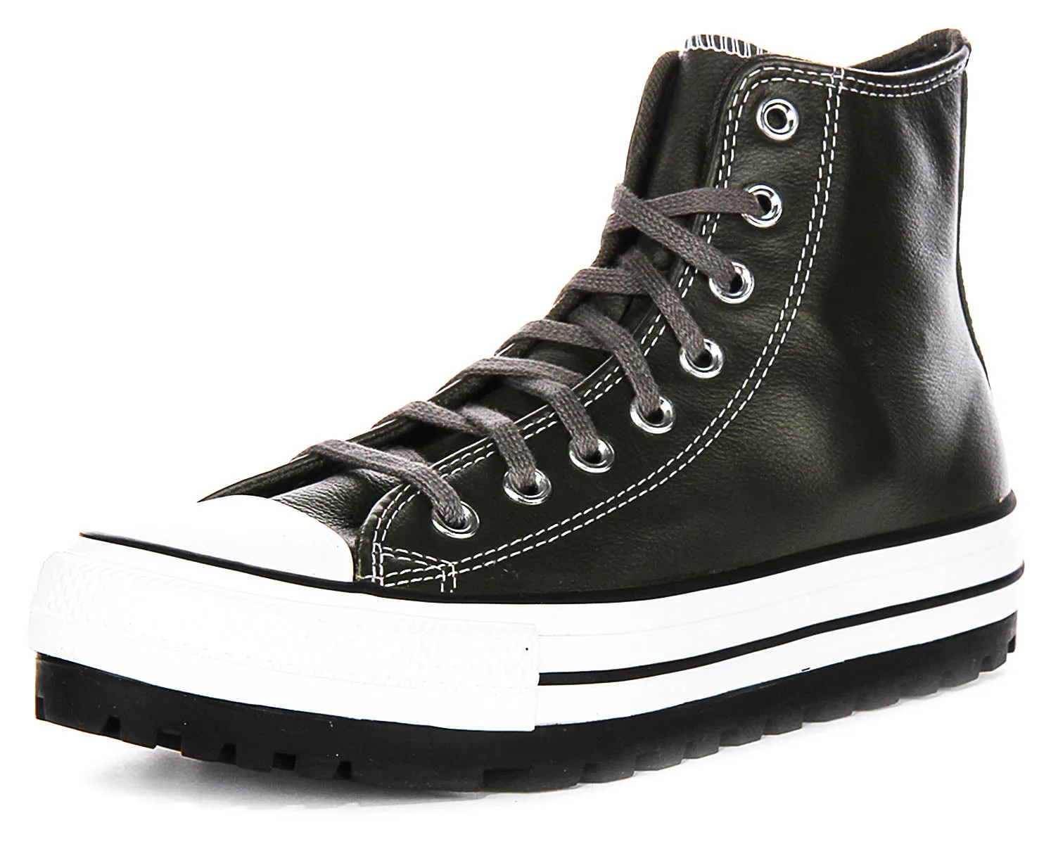 Converse All Star City Trek A09489C In Dark Green Leather