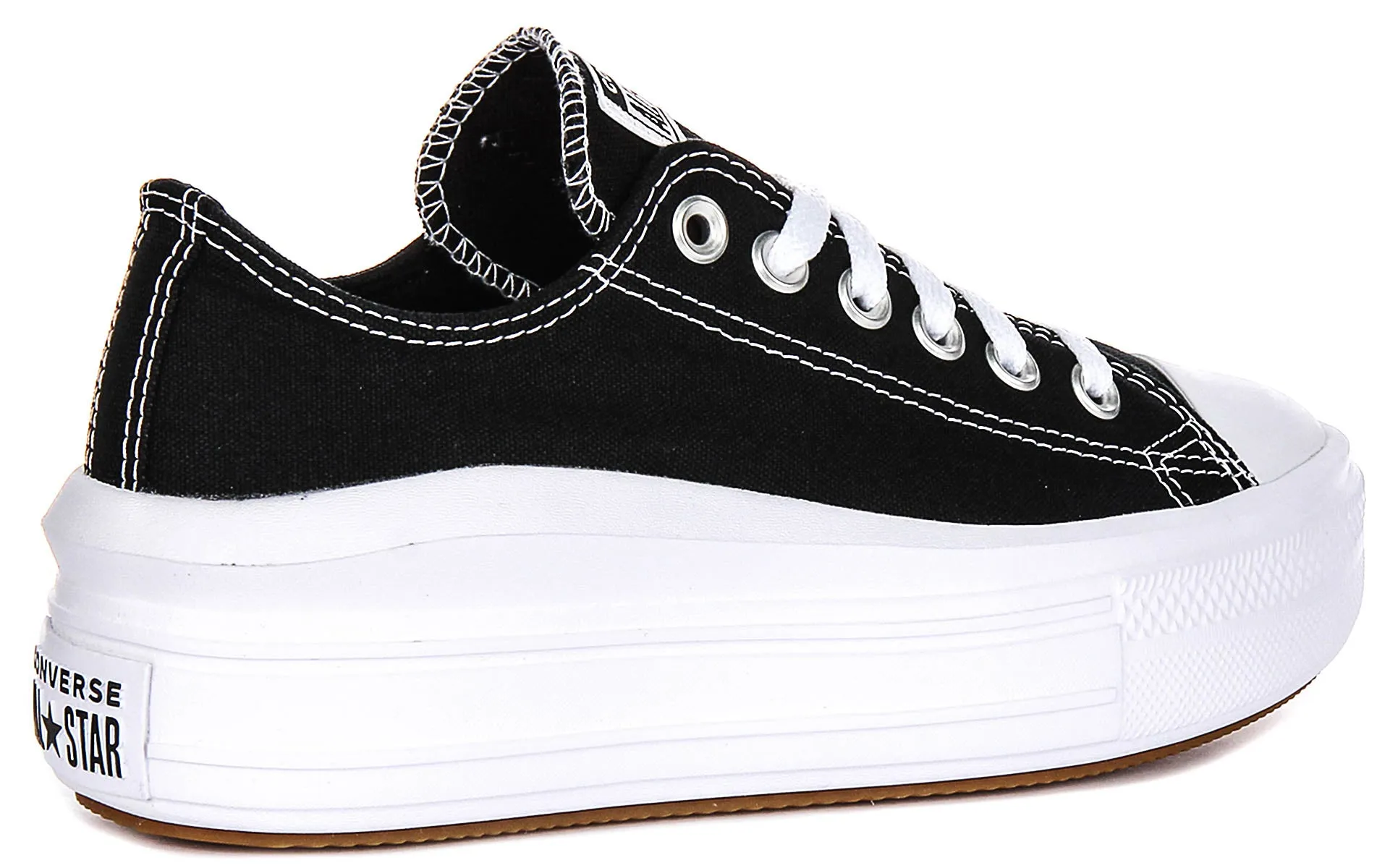 Converse All Star Move 570256C In Black White Platform