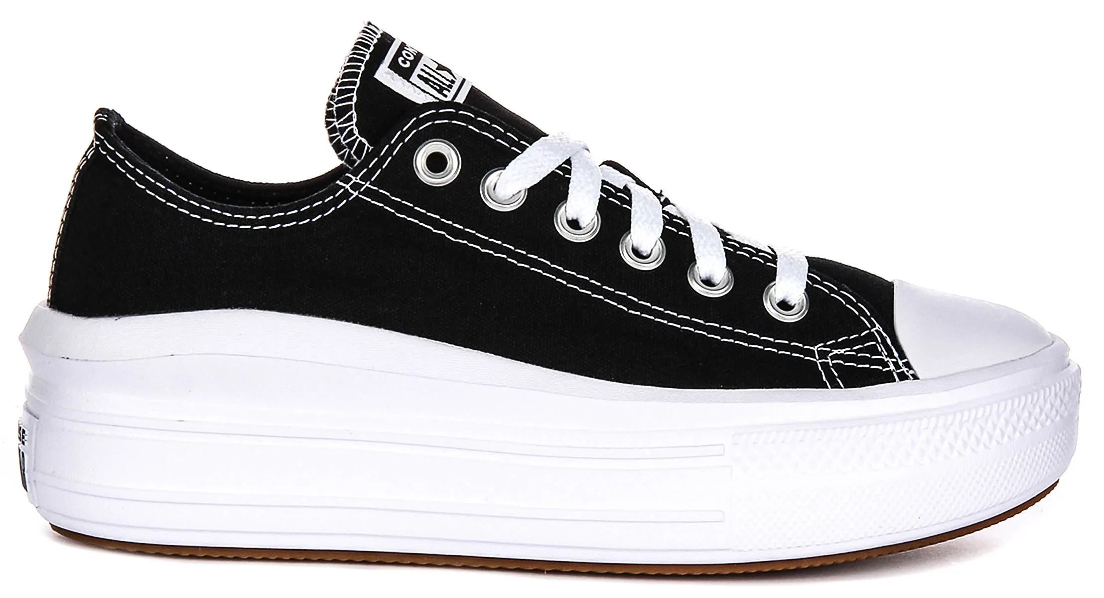 Converse All Star Move 570256C In Black White Platform