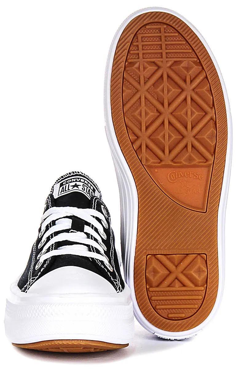 Converse All Star Move 570256C In Black White Platform