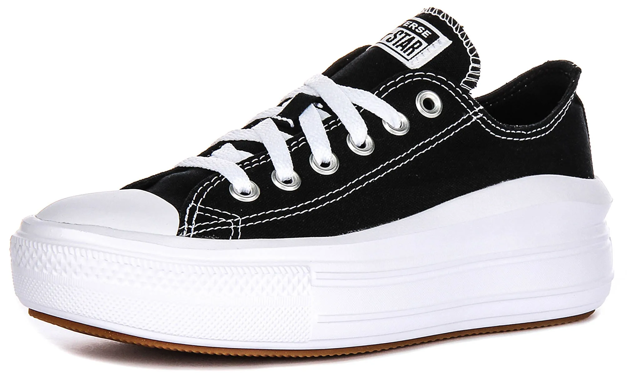 Converse All Star Move 570256C In Black White Platform