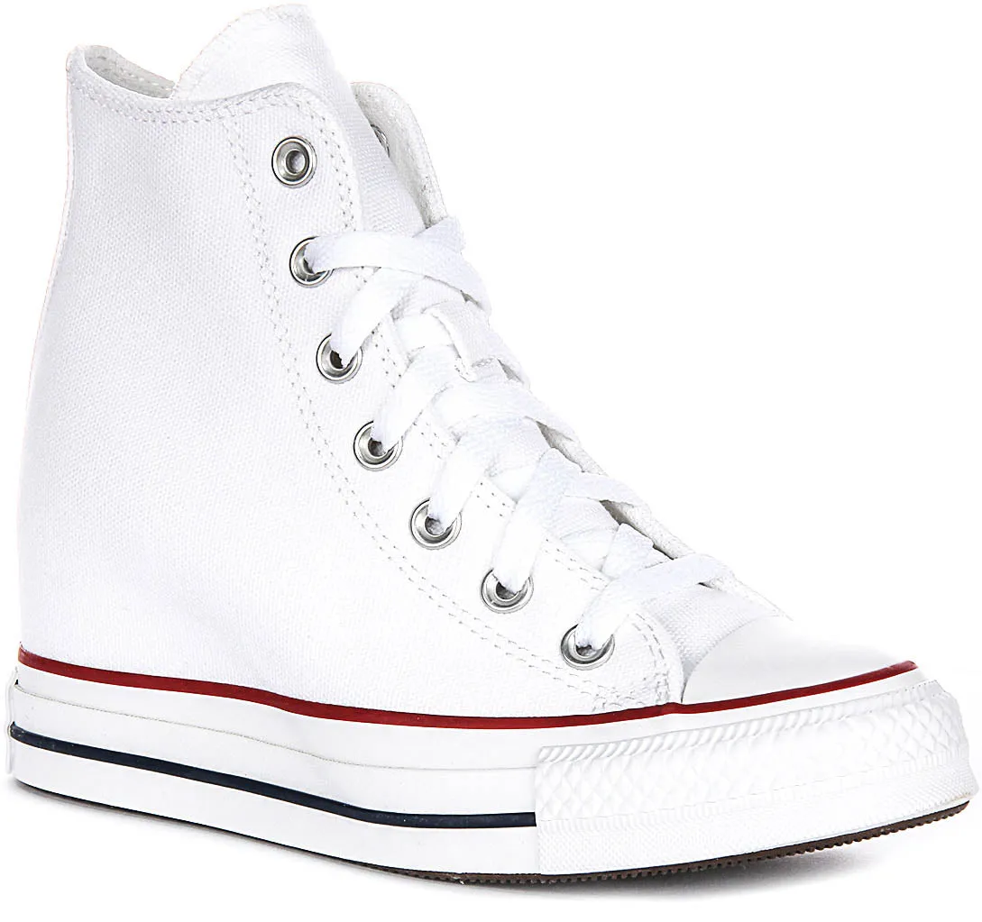 Converse All Star Wedge A11908C In White For Women