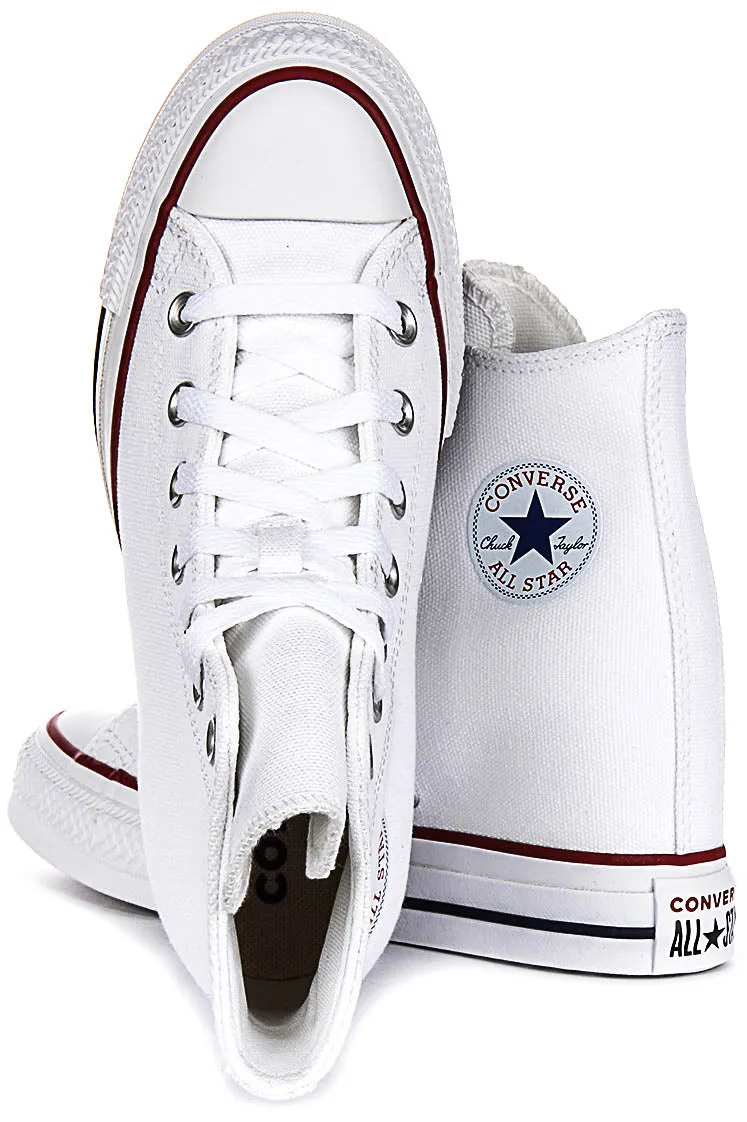 Converse All Star Wedge A11908C In White For Women