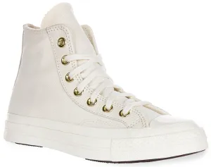 Converse Chuck 70s A12555C In White Gold Logo