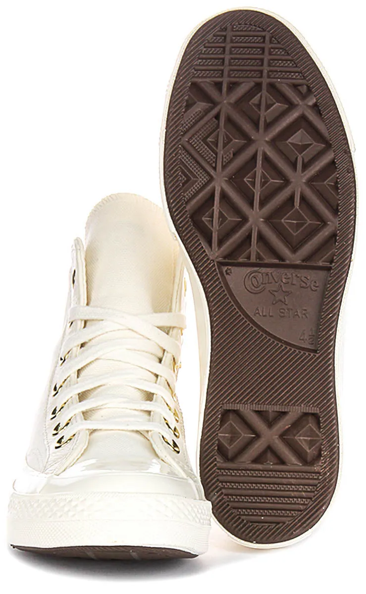 Converse Chuck 70s A12555C In White Gold Logo
