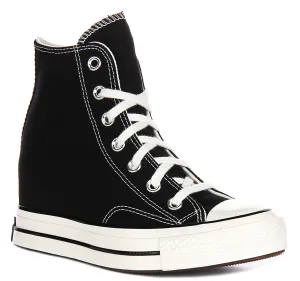 Converse Chuck 70s A12563C Wedge In Black White Platforms