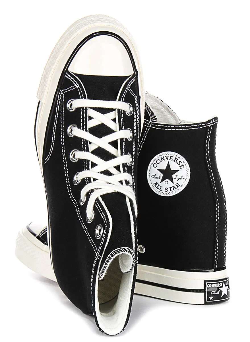 Converse Chuck 70s A12563C Wedge In Black White Platforms