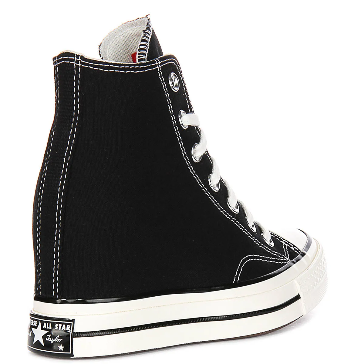 Converse Chuck 70s A12563C Wedge In Black White Platforms