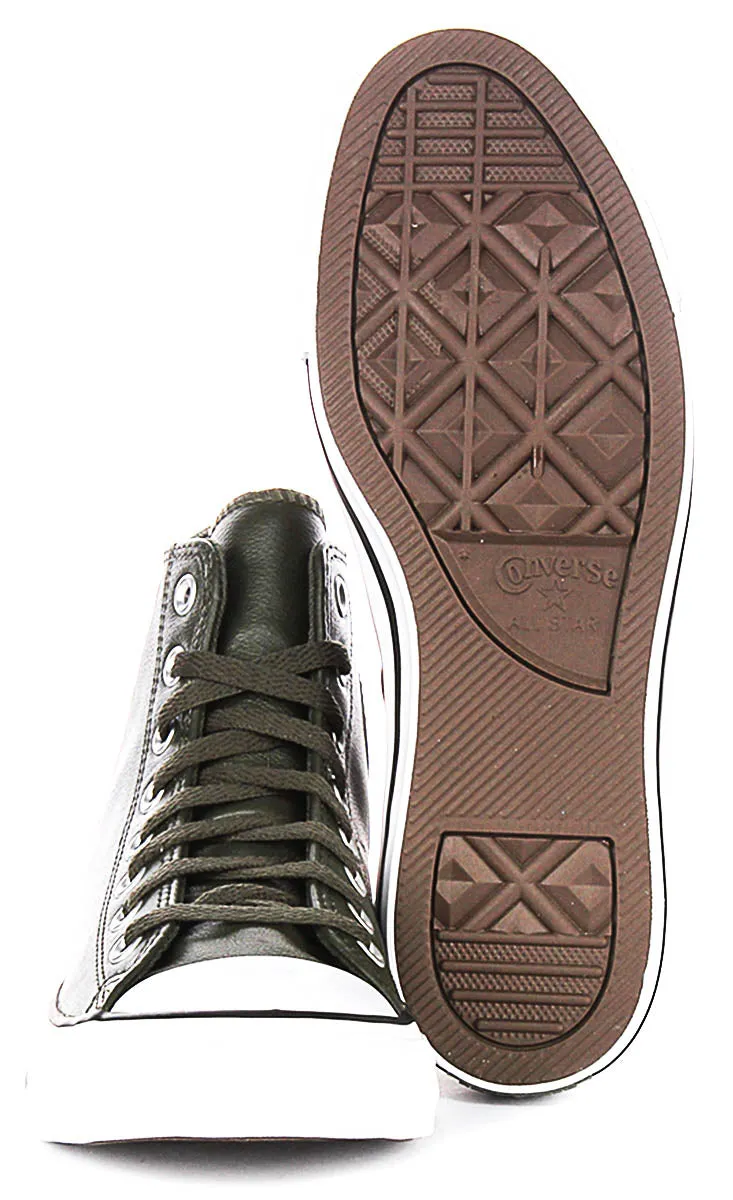 Converse Chuck Taylor A09481C High In Olive Green Leather