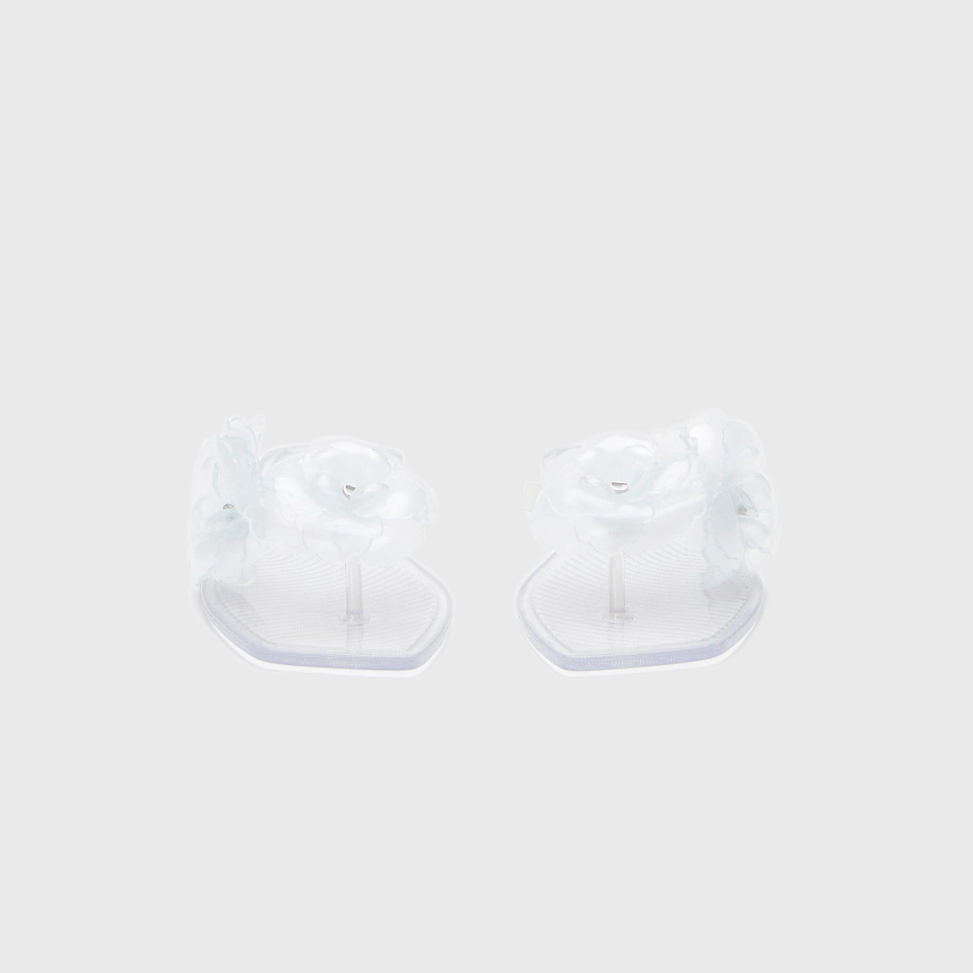 Coperni Silicone Flower Flat Sandals - Clear