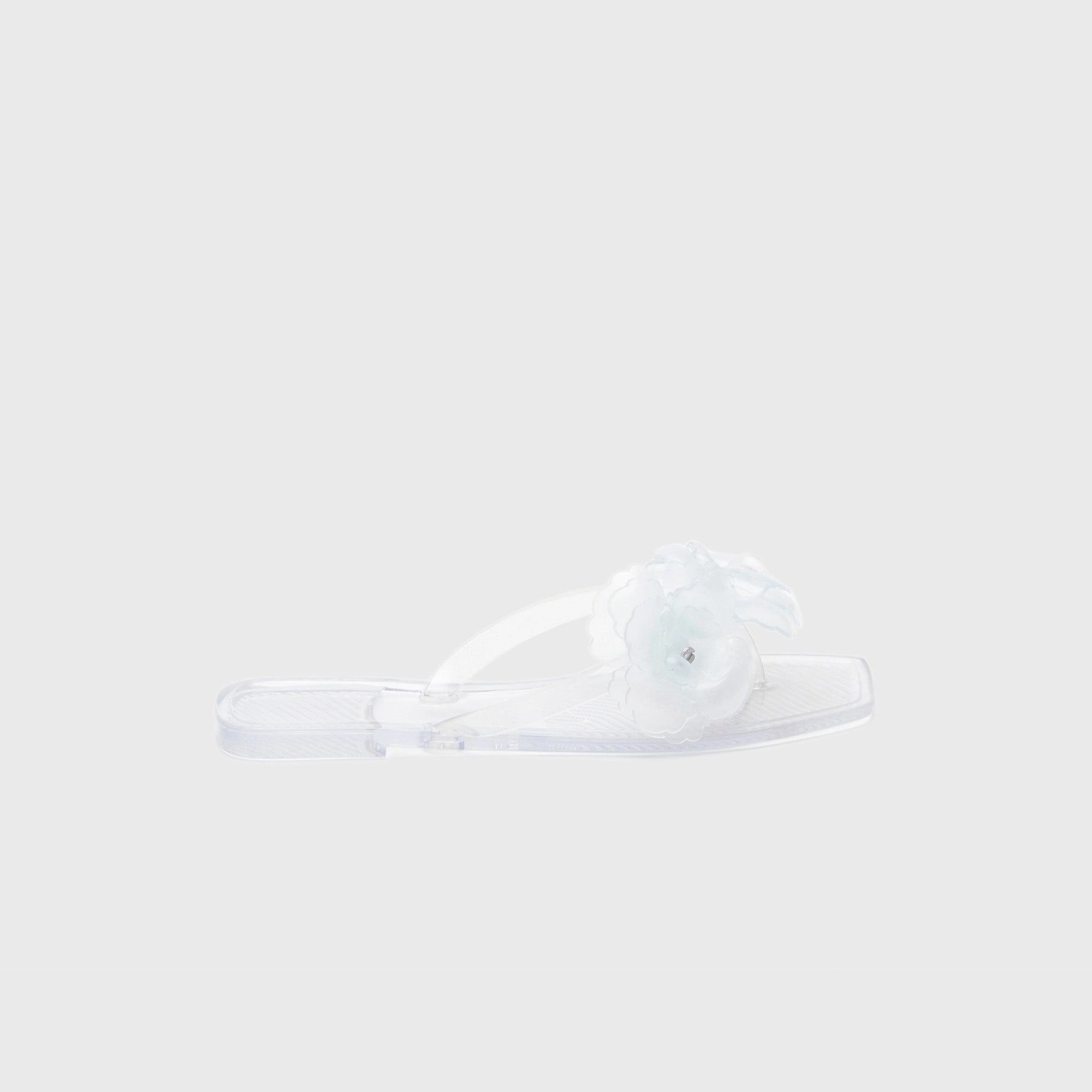 Coperni Silicone Flower Flat Sandals - Clear