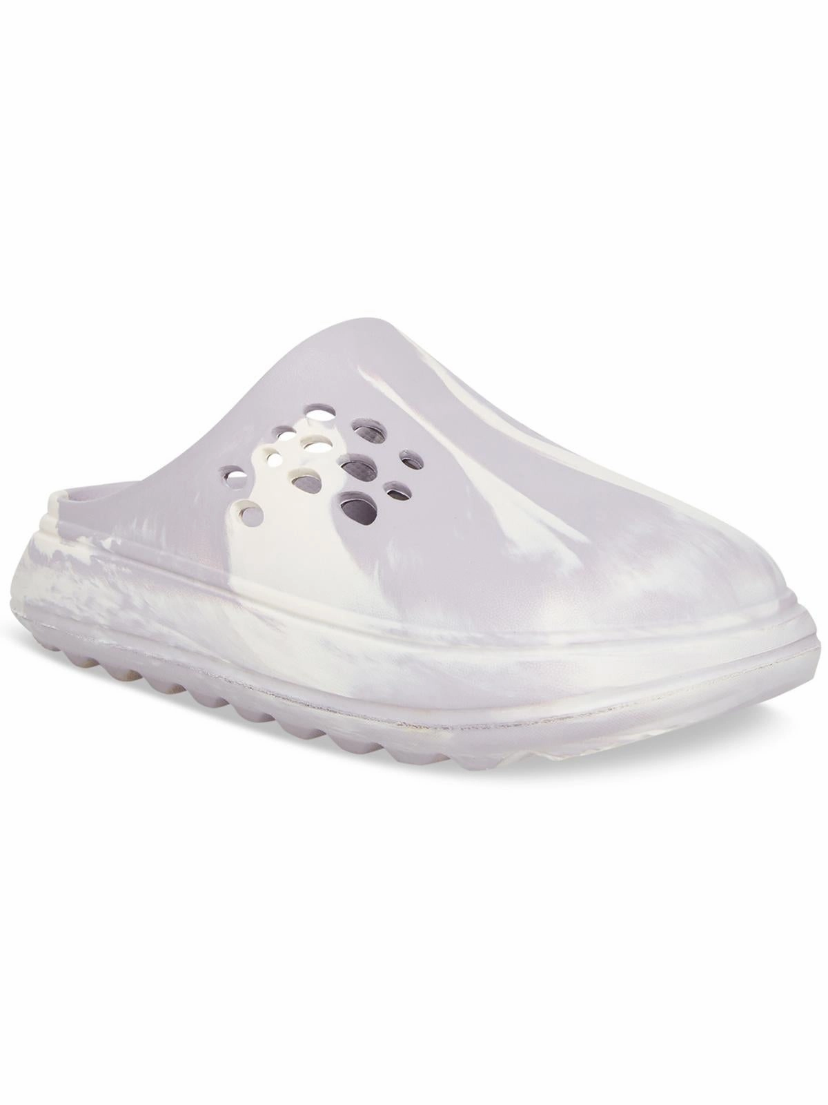 Currentt Womens Vegan Perforated Slide Sandals