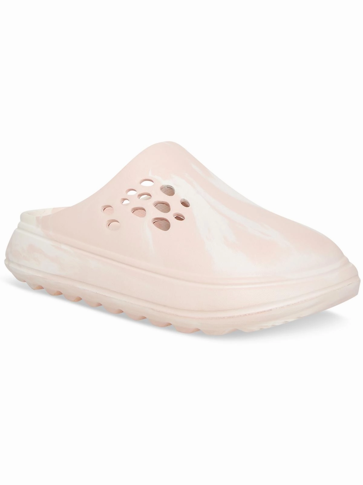 Currentt Womens Vegan Perforated Slide Sandals