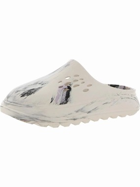 Currentt Womens Vegan Perforated Slide Sandals