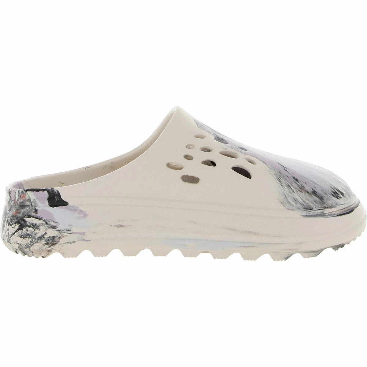 Currentt Womens Vegan Perforated Slide Sandals