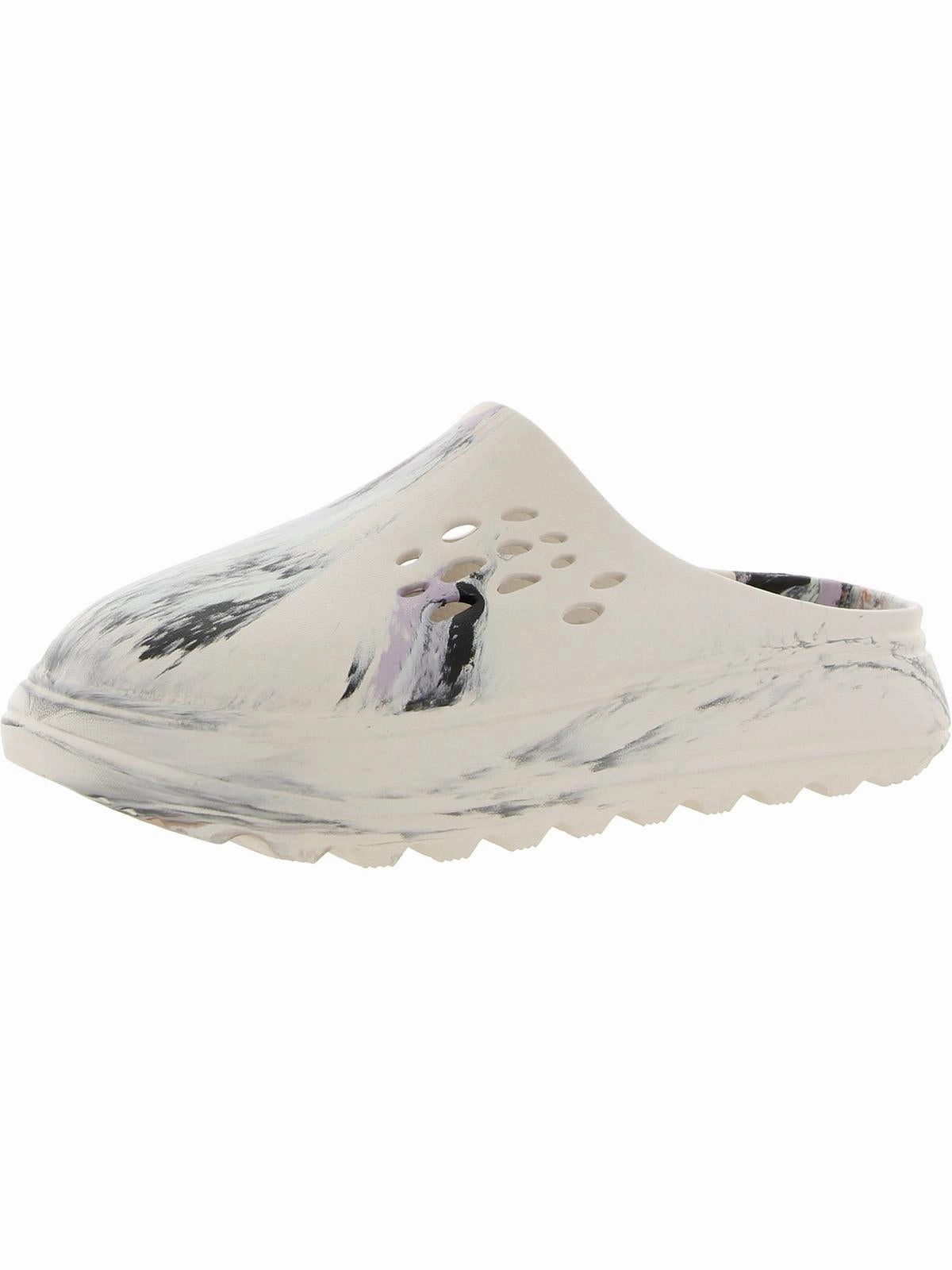 Currentt Womens Vegan Perforated Slide Sandals