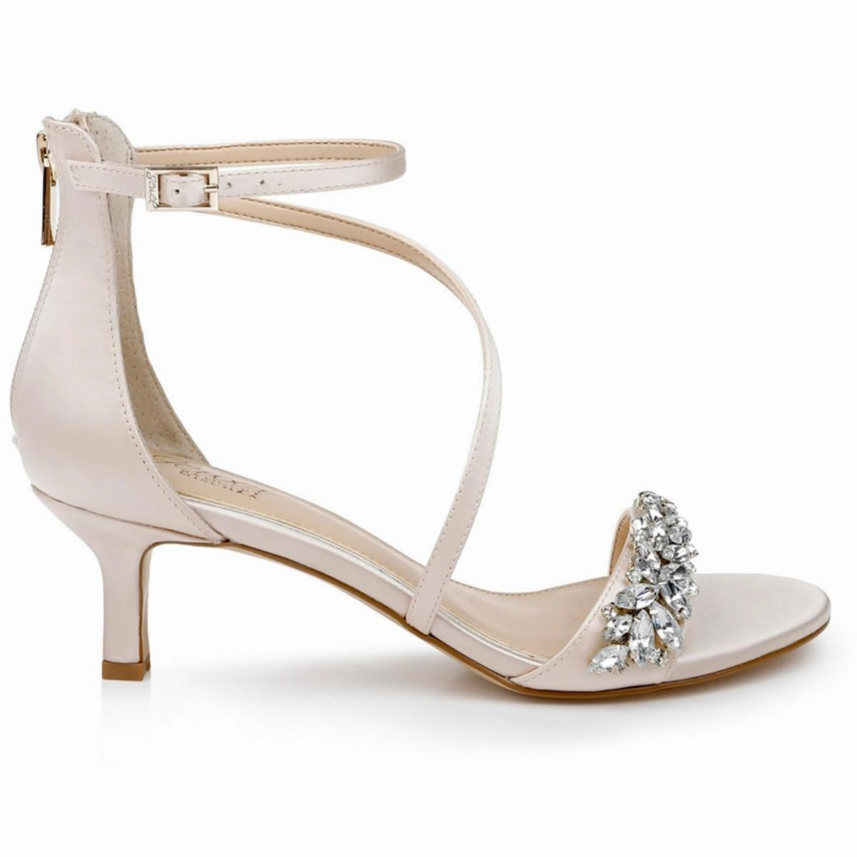 Dalezya Womens Rhinestones Slip On Heels