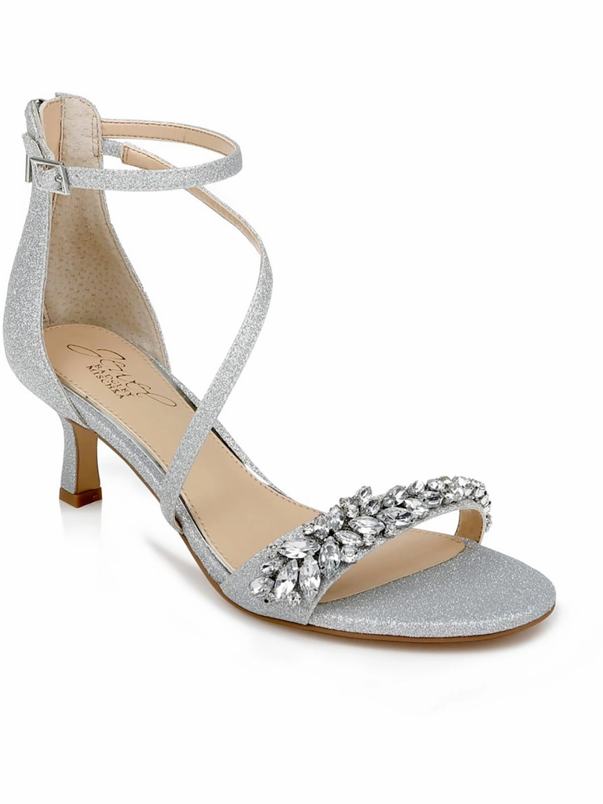 Dalezya Womens Rhinestones Slip On Heels