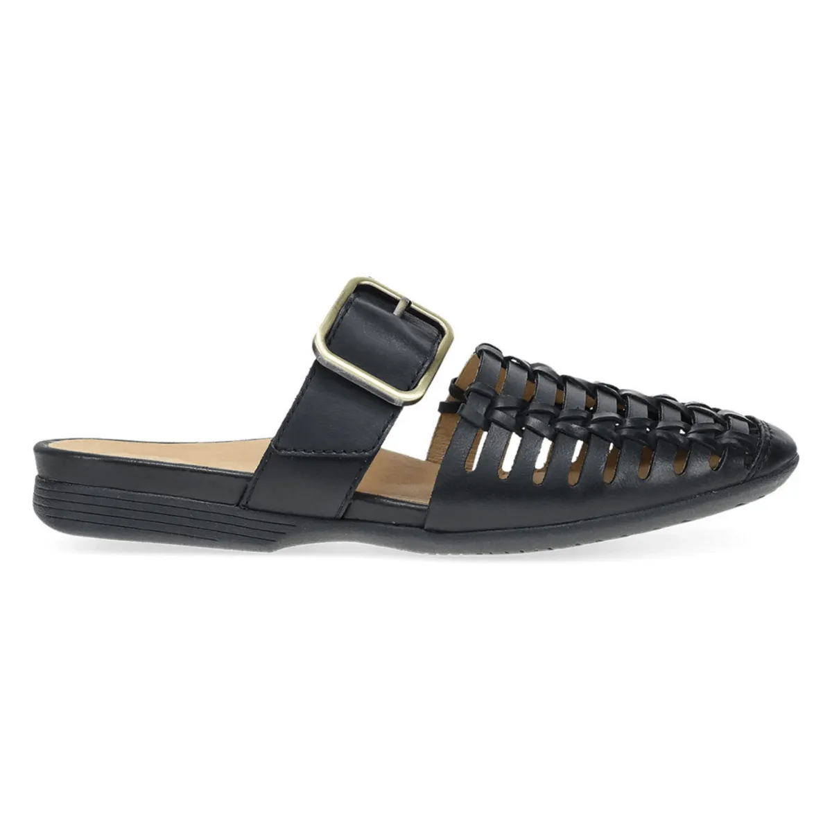 Dansko Women's Leilani Black Burnished Nappa Mule