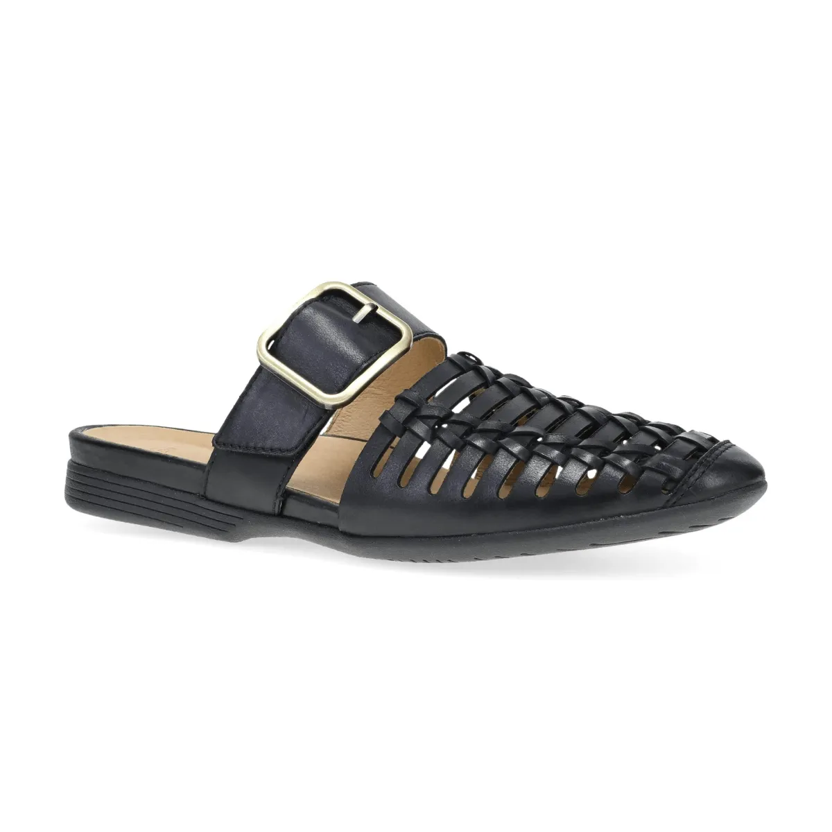 Dansko Women's Leilani Black Burnished Nappa Mule