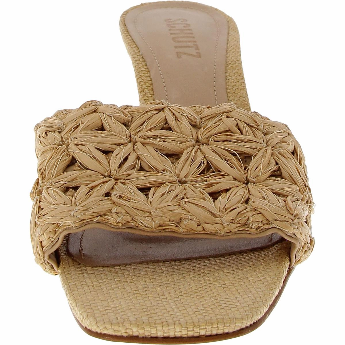 Delathia Womens Slip On Square Toe Mule Sandals
