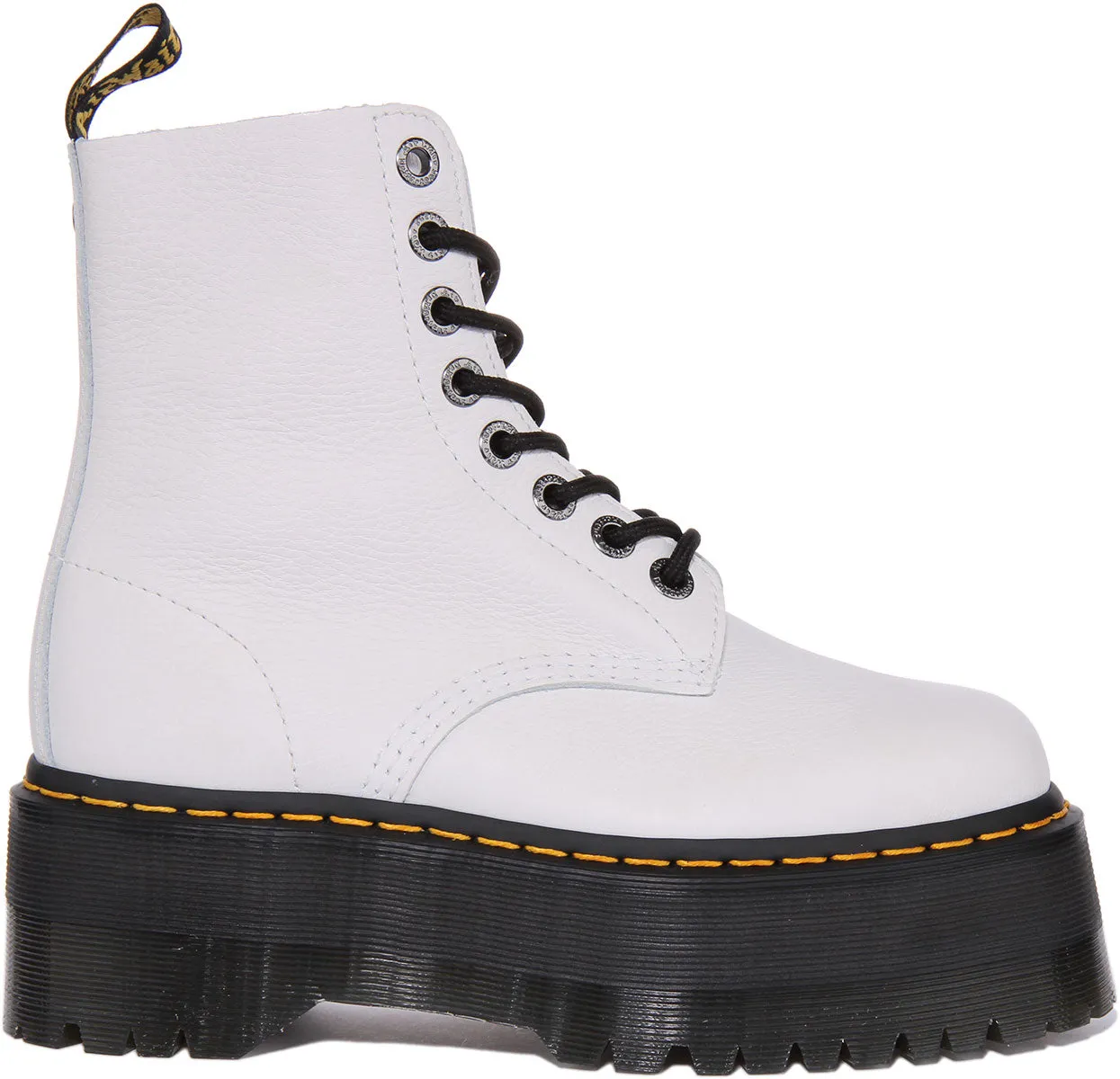 Dr Martens 1460 Pascal Max Platform In White For Women